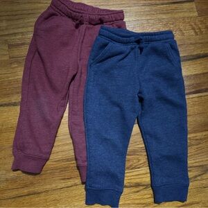 Cat & Jack Kids' Sweatpants - Burgundy and Navy